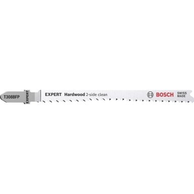 Siaurapjūklio pjūkleliai Bosch T308BFP HardwoodPrecision, 3 vnt., 2608900547 Siaurapjūklio pjūkleliai Bosch T308BFP HardwoodPrecision, 3 vnt., 2608900547