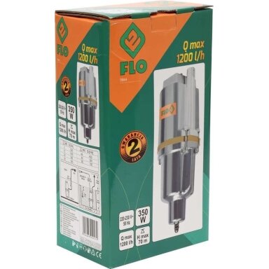 Siurblys švariam vandeniui membraninis 350W Flo Siurblys švariam vandeniui membraninis 350W Flo
