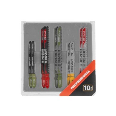 Siaurapjūklio geležčių rinkinys „ProCraft JB11" 4