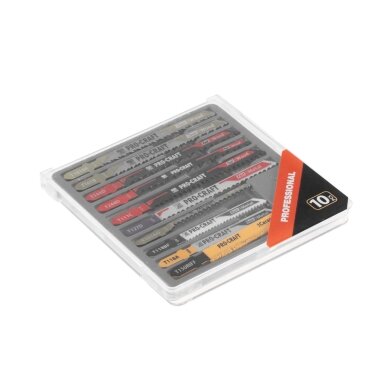 Siaurapjūklių geležčių rinkinys „ProCraft JB10" 5