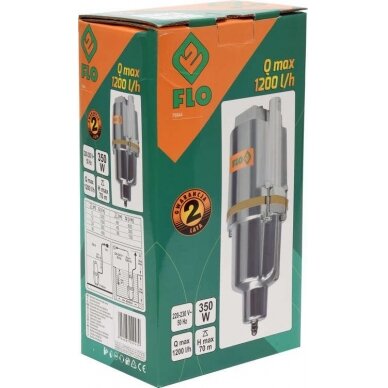 Siurblys švariam vandeniui membraninis 350W Flo 1 Siurblys švariam vandeniui membraninis 350W Flo 1