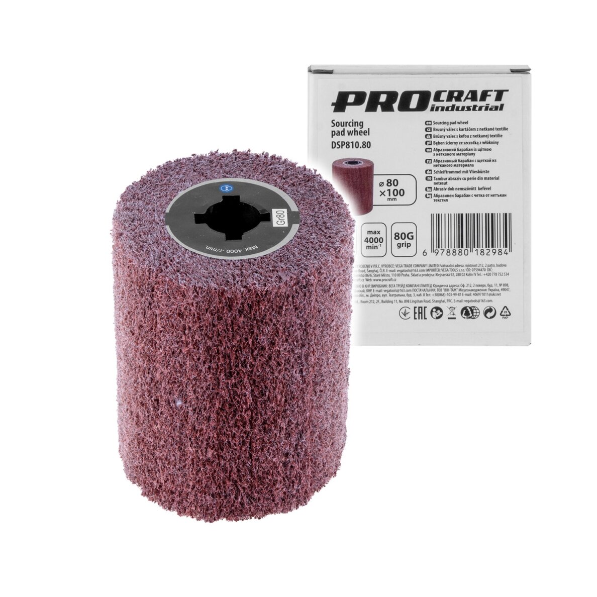 Šlifavimo būgnas „ProCraft DSP810.80” Šlifavimo būgnas „ProCraft DSP810.80”