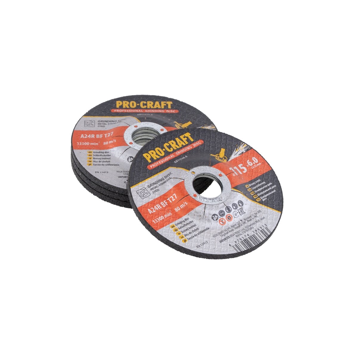 Šlifavimo diskas metalui „ProCraft GD115x6.0” 3 Šlifavimo diskas metalui „ProCraft GD115x6.0” 3
