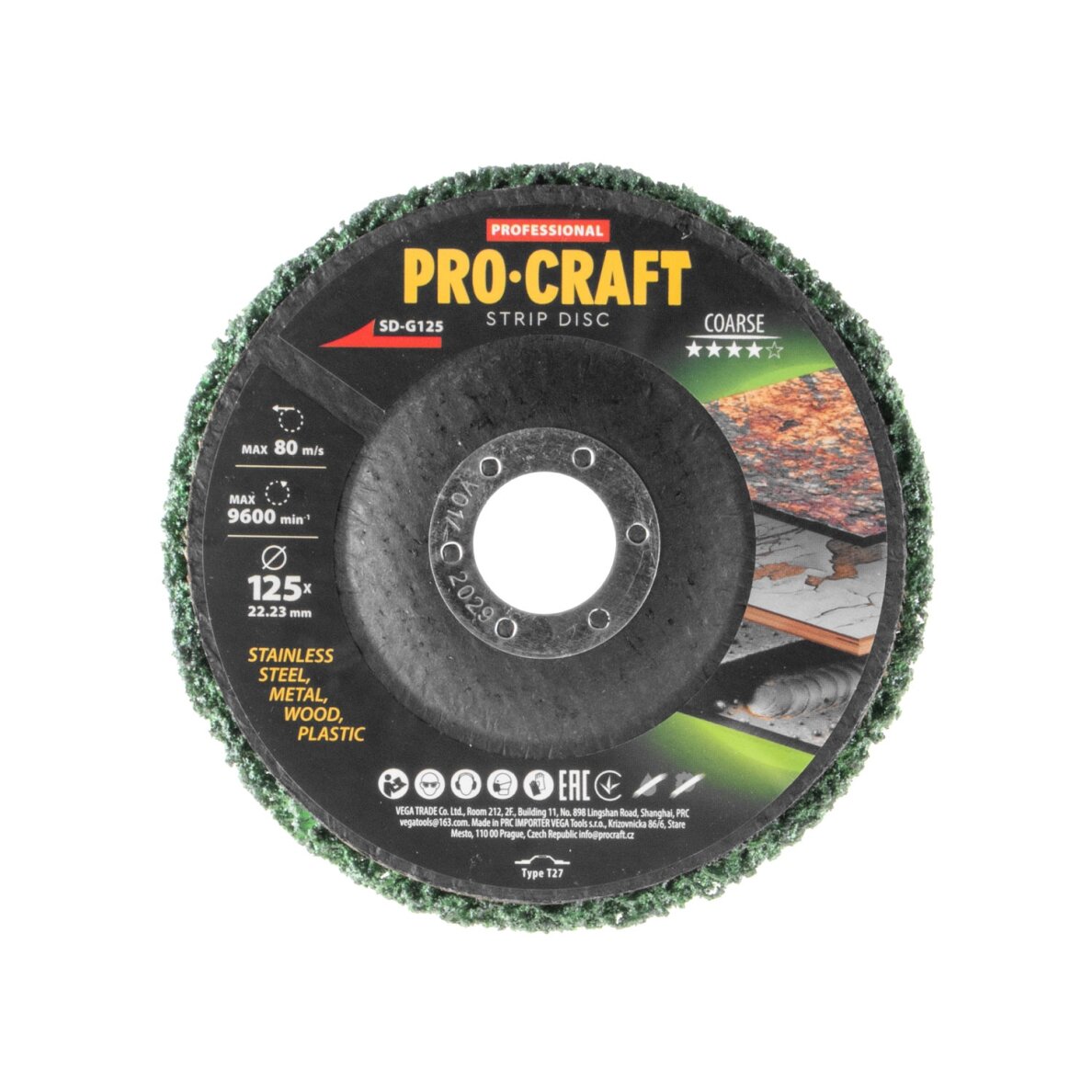 Šlifavimo diskas „ProCraft SD-G125” 1 Šlifavimo diskas „ProCraft SD-G125” 1