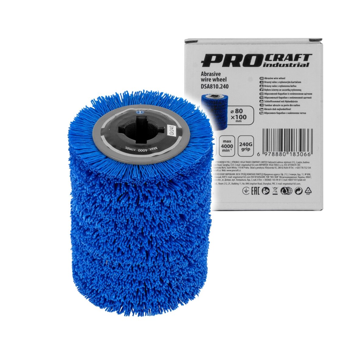 Šlifavimo nailoninis volelis „ProCraft DSA810.240”