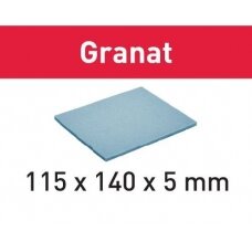 Šlifavimo kempinė 115x140x5 EF 500 GR/20 Granat