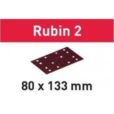 Šlifavimo popierius STF 80X133 P60 RU2/50 Rubin 2