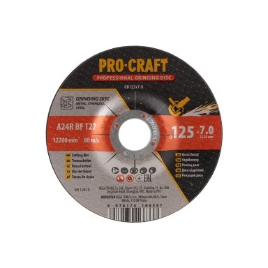 Šlifavimo diskas „ProCraft GD125x7.0”