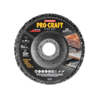 Šlifavimo diskas „ProCraft SD-B125” Clean & Strip