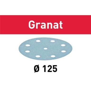 Šlifavimo lapelis STF D125/8 P60 GR/10 Granat