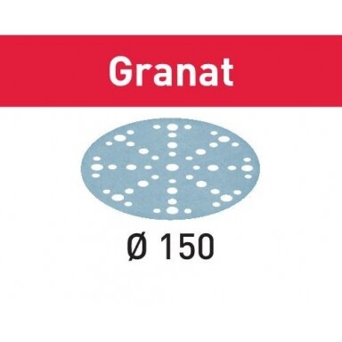 Šlifavimo lapelis STF D150/48 P120 GR/10 Granat Šlifavimo lapelis STF D150/48 P120 GR/10 Granat