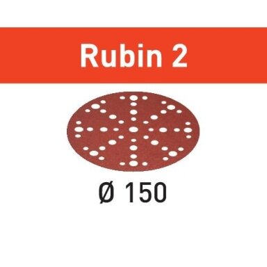 Šlifavimo lapelis STF D150/48 P80 RU2/10 Rubin 2
