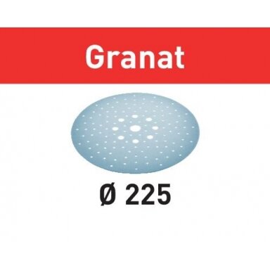 Šlifavimo lapelis STF D225/128 P120 GR/5 Granat Šlifavimo lapelis STF D225/128 P120 GR/5 Granat