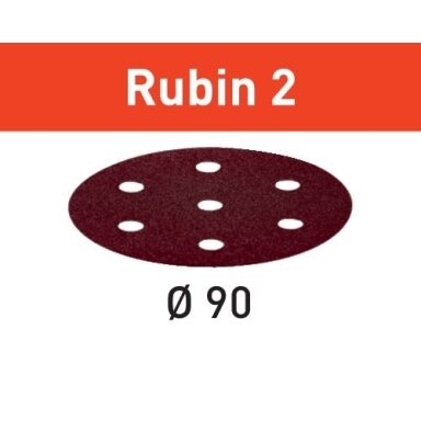 Šlifavimo lapelis STF D90/6 P100 RU2/50 Rubin 2 Šlifavimo lapelis STF D90/6 P100 RU2/50 Rubin 2