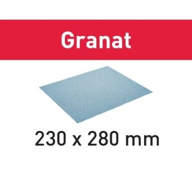 Šlifavimo popierius 230x280 P80 GR/10 Granat Šlifavimo popierius 230x280 P80 GR/10 Granat