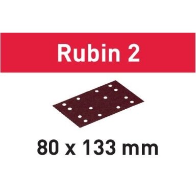 Šlifavimo popierius STF 80X133 P120 RU2/50 Rubin 2 Šlifavimo popierius STF 80X133 P120 RU2/50 Rubin 2