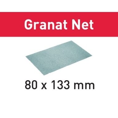 Šlifavimo tinkleliai STF 80x133 P180 GR NET/50 Granat Net Šlifavimo tinkleliai STF 80x133 P180 GR NET/50 Granat Net