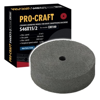 Šlifavimo diskas „ProCraft S46X15/2” Šlifavimo diskas „ProCraft S46X15/2”