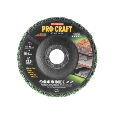 Šlifavimo diskas „ProCraft SD-G125” 1 Šlifavimo diskas „ProCraft SD-G125” 1