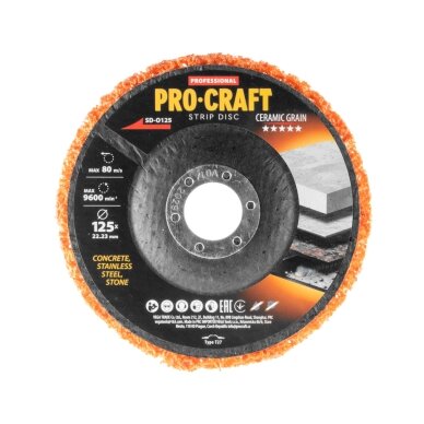 Šlifavimo diskas „ProCraft SD-O125” 1 Šlifavimo diskas „ProCraft SD-O125” 1