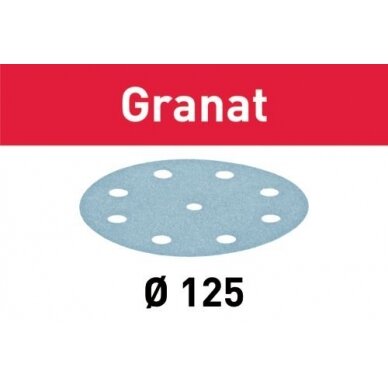 Šlifavimo lapelis STF D125/8 P120 GR/10 Granat