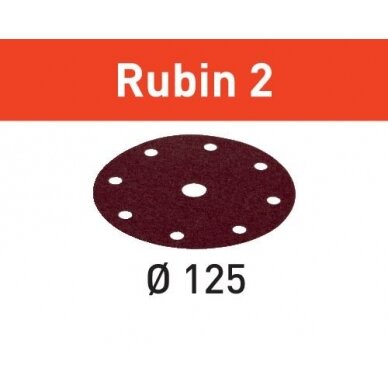 Šlifavimo lapelis STF D125/8 P60 RU2/10 Rubin 2 Šlifavimo lapelis STF D125/8 P60 RU2/10 Rubin 2