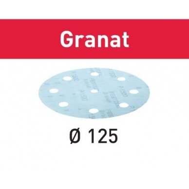 Šlifavimo lapelis STF D125/8 P800 GR/50 Granat