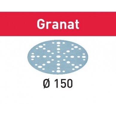 Šlifavimo lapelis STF D150/48 P1200 GR/50 Granat