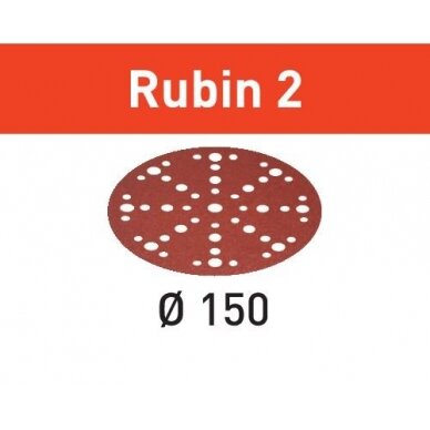 Šlifavimo lapelis STF D150/48 P40 RU2/50 Rubin 2 Šlifavimo lapelis STF D150/48 P40 RU2/50 Rubin 2