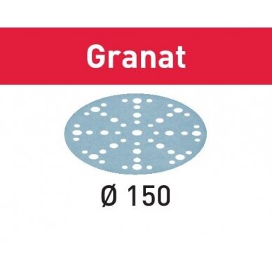 Šlifavimo lapelis STF D150/48 P800 GR/50 Granat