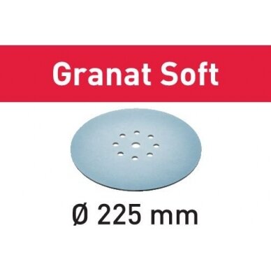 Šlifavimo lapelis STF D225 P100 GR S/25 Granat Soft Šlifavimo lapelis STF D225 P100 GR S/25 Granat Soft