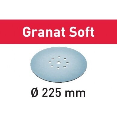 Šlifavimo lapelis STF D225 P100 GR S/25 Granat Soft