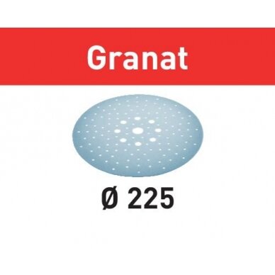 Šlifavimo lapelis STF D225/128 P240 GR/5 Granat Šlifavimo lapelis STF D225/128 P240 GR/5 Granat