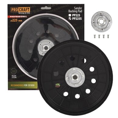 Šlifavimo lėkštė „ProCraft PP225S”