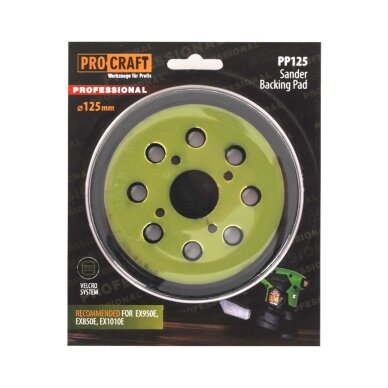 Šlifavimo padas „ProCraft PP125” 2 Šlifavimo padas „ProCraft PP125” 2