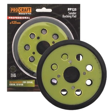 Šlifavimo padas „ProCraft PP125” Šlifavimo padas „ProCraft PP125”