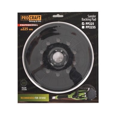 Šlifavimo padas „ProCraft PP225” 1 Šlifavimo padas „ProCraft PP225” 1