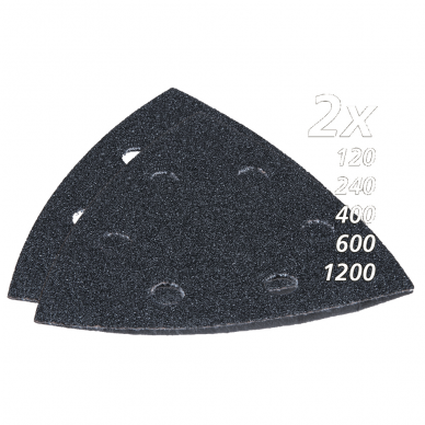 Šlifavimo popierius Akmuo G120, 240, 400, 600, 1200,(kiekvieno 2 vnt.). Makita B-21733 Šlifavimo popierius Akmuo G120, 240, 400, 600, 1200,(kiekvieno 2 vnt.). Makita B-21733
