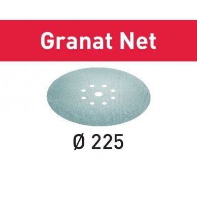 Šlifavimo tinkleliai STF D225 P120 GR NET/25 Granat Net