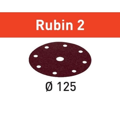 Šlifavimo lapelis STF D125/8 P80 RU2/50 Rubin 2