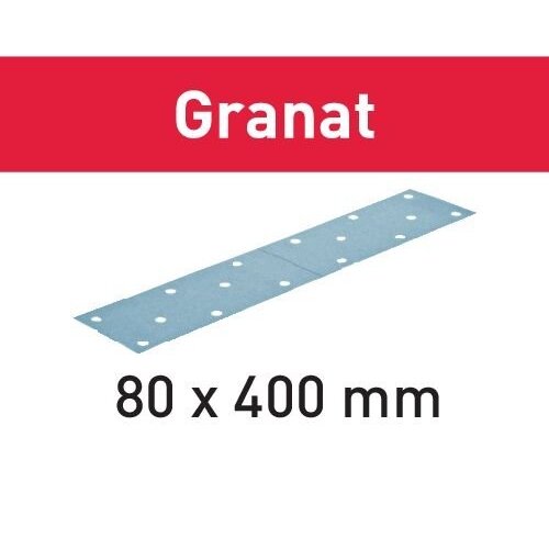 Šlifavimo popierius STF 80x400 P180 GR/50 Granat Šlifavimo popierius STF 80x400 P180 GR/50 Granat
