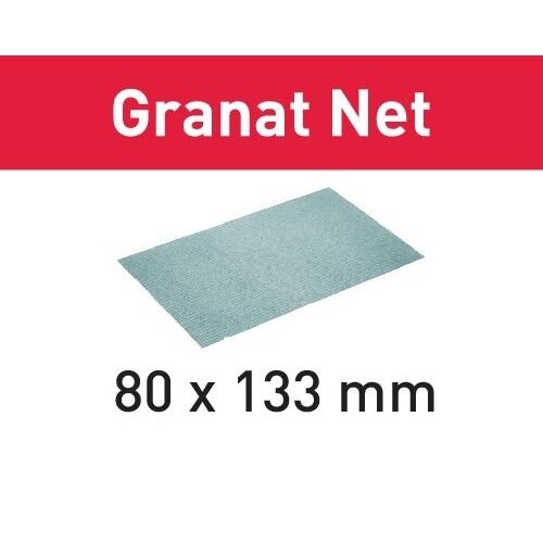 Šlifavimo tinkleliai STF 80x133 P320 GR NET/50 Granat Net Šlifavimo tinkleliai STF 80x133 P320 GR NET/50 Granat Net
