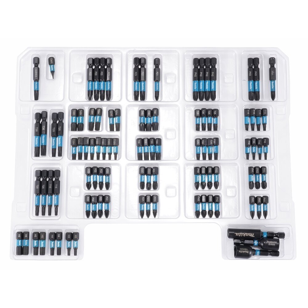 Smūginių antgalių rinkinys Makita E-24826, CE formos, Impact Black, 100 vnt. 4