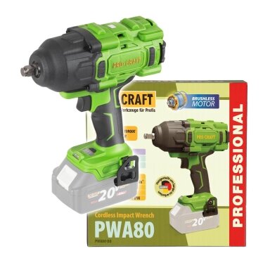 Smūginis veržliasukis „ProCraft PWA80” Smūginis veržliasukis „ProCraft PWA80”