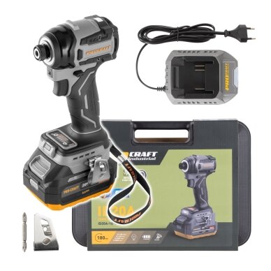 Smūginis veržliasukis „ProCraft Industrial ID20A” (1 akumuliatorius) Smūginis veržliasukis „ProCraft Industrial ID20A” (1 akumuliatorius)