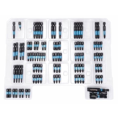 Smūginių antgalių rinkinys Makita E-24826, CE formos, Impact Black, 100 vnt. 4 Smūginių antgalių rinkinys Makita E-24826, CE formos, Impact Black, 100 vnt. 4
