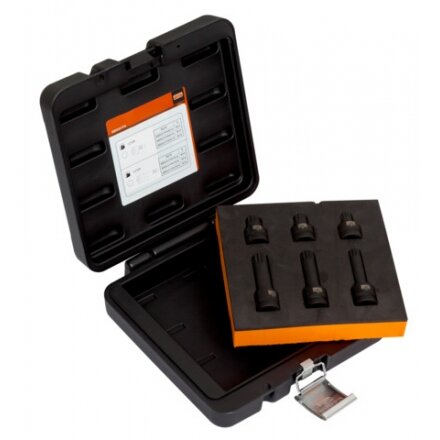 Smūginių galvučių rinkinys BBR201P6 XZN M14-M18 40mm ir 78mm 1/2" 6 vnt. Bahco Smūginių galvučių rinkinys BBR201P6 XZN M14-M18 40mm ir 78mm 1/2" 6 vnt. Bahco