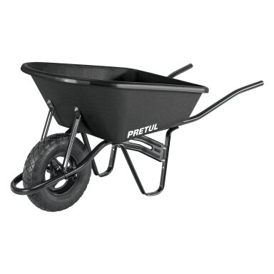 Sodo karutis su plastikine talpa ir gumbuota padanga 95L Pretul® Sodo karutis su plastikine talpa ir gumbuota padanga 95L Pretul®