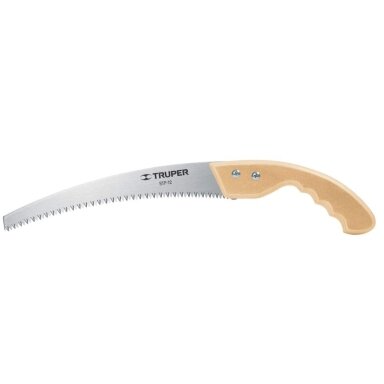 Sodo pjūklas su lenktu ašmeniu ir medine rankena 300 mm, Truper® Sodo pjūklas su lenktu ašmeniu ir medine rankena 300 mm, Truper®