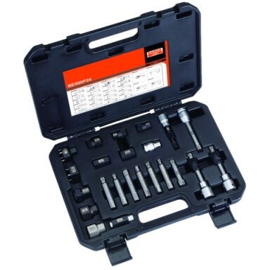 Special socket set for alternator replacement 24pcs